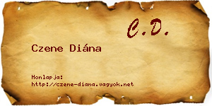 Czene Diána névjegykártya
